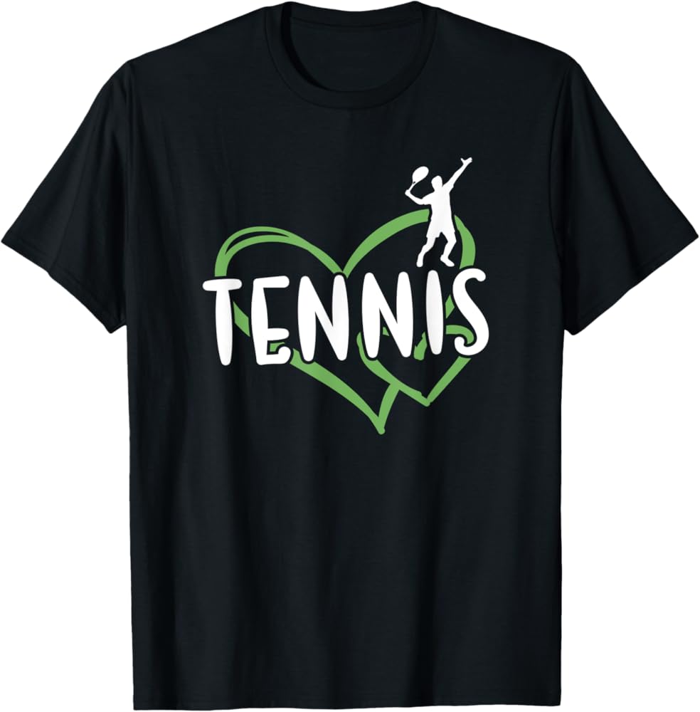 Amazon | スポーツ ハート テニス Tシャツ | Tシャツ・カットソー 通販